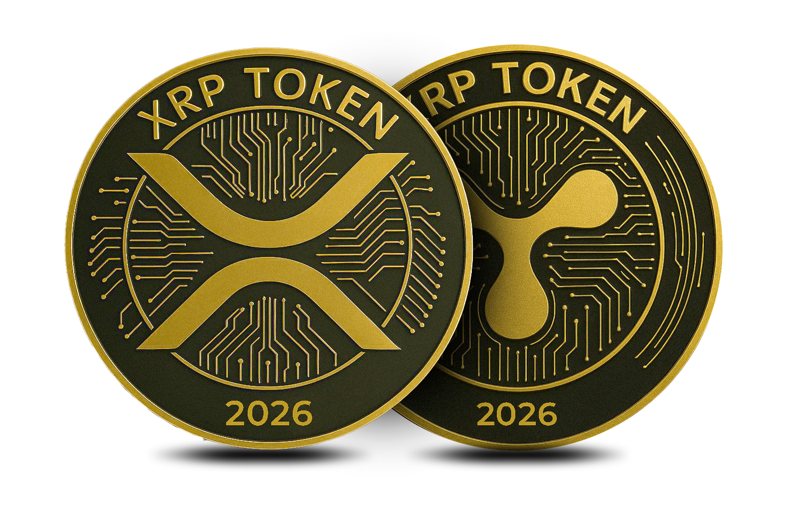 3x XRP Gold Coins