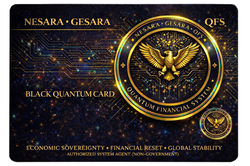 NESARA GESARA Black Quantum Card